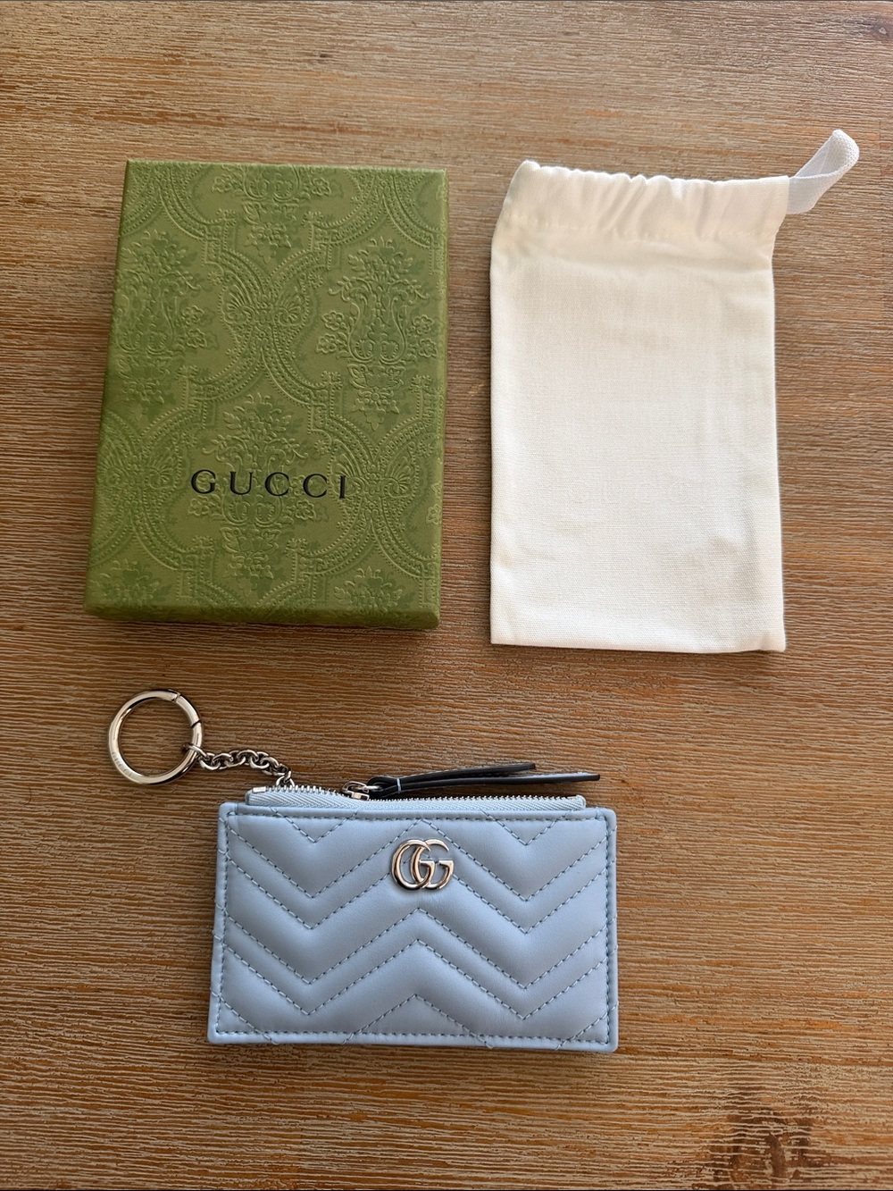 Gucci Matelasse Marmont Keychain CC